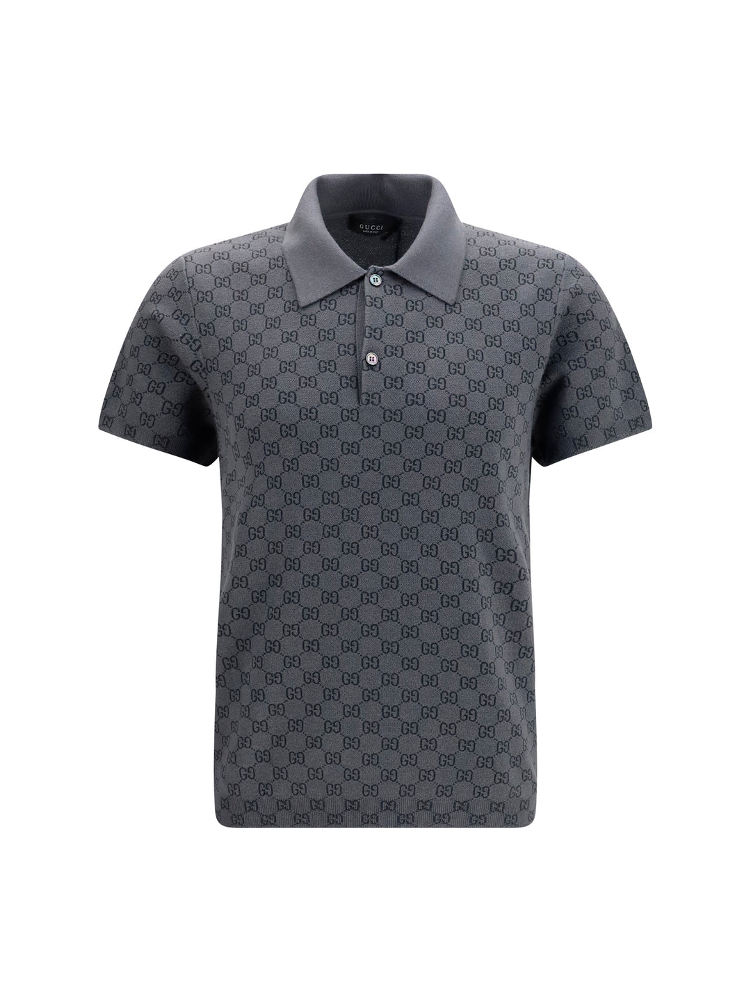 GG jacquard wool and silk Polo Shirt 1