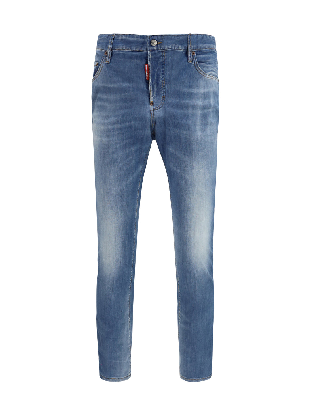 Cotton Jeans with logo application 1