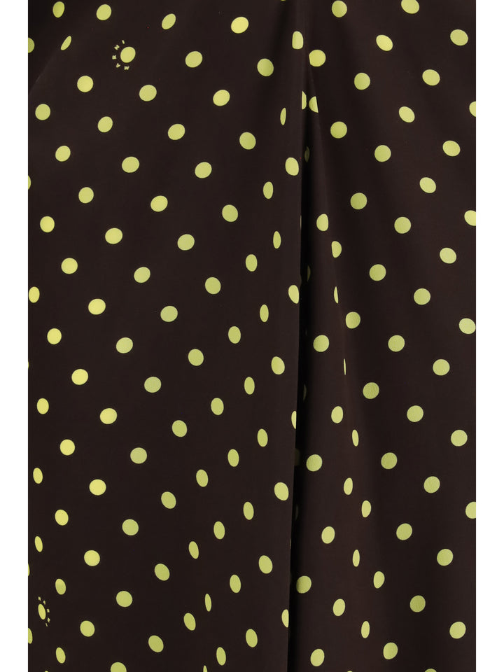 Printed polka dot crepe Dress 3