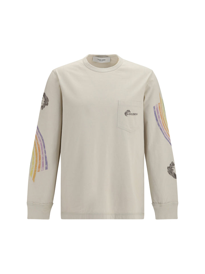 Asymmetric print Sweatshirt 1