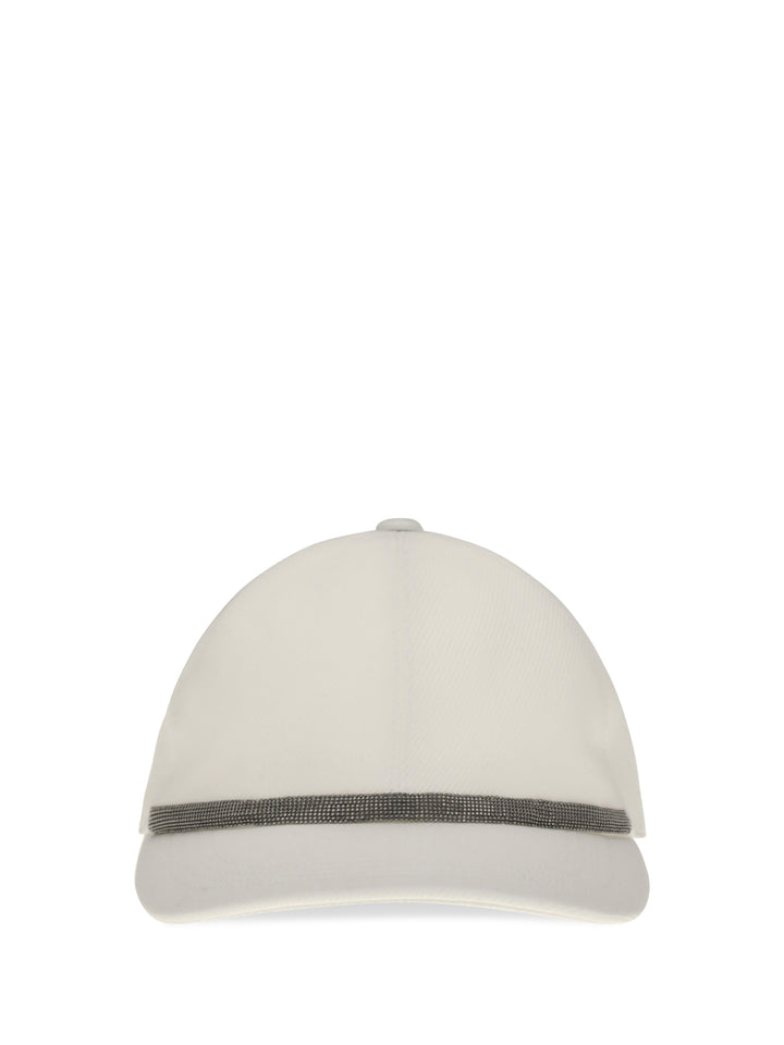 Baseball Cap with Monili embellishment 1