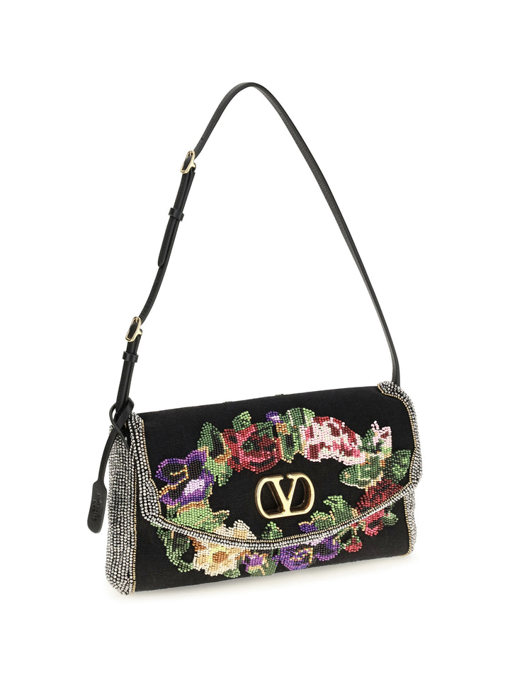 Small Devain embroidered Shoulder Bag 2