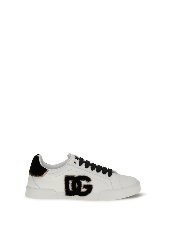 Leather Sneakers with logo 1