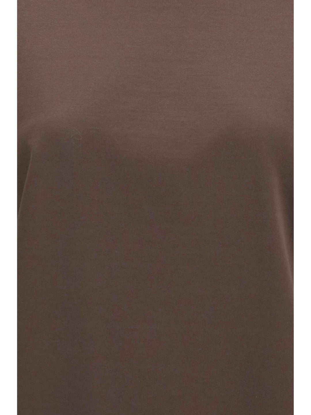 Cotton T-shirt with sheer sleeves and side panels