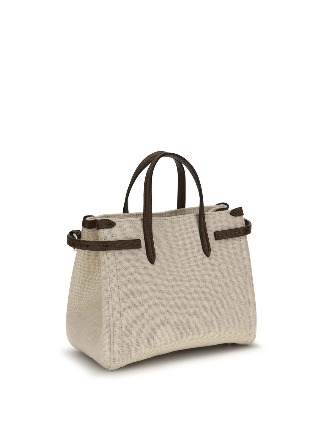 Antibes Mini Handbag in embroidered linen
