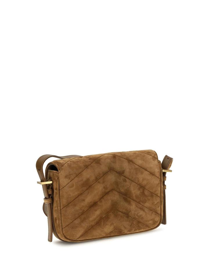 Small LouLou matelassé suede Shoulder Bag