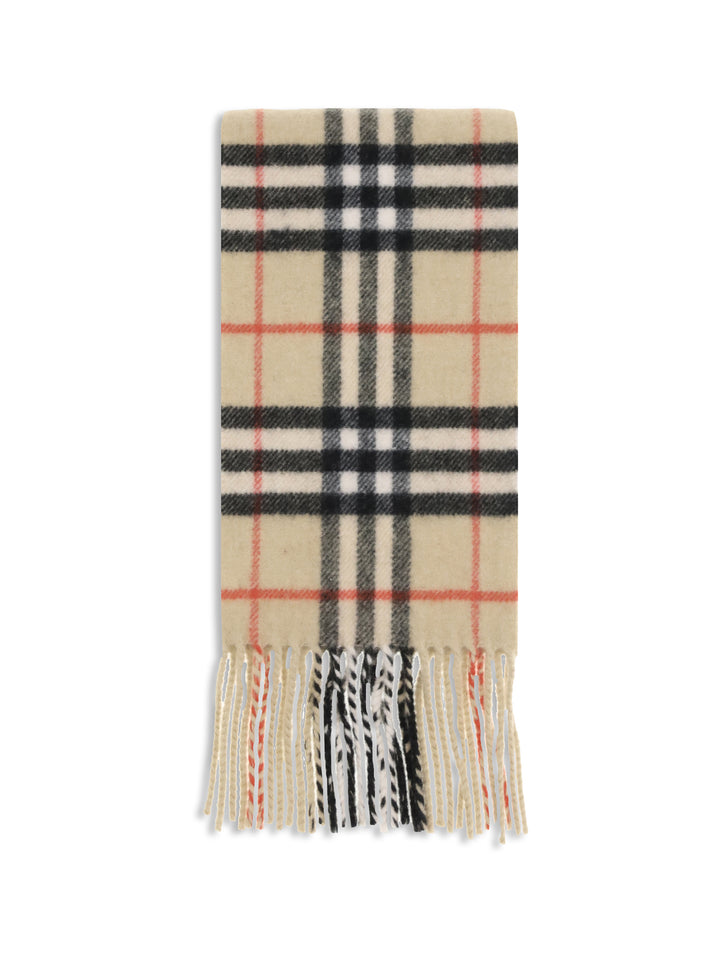 Thin cashmere Check Scarf 1