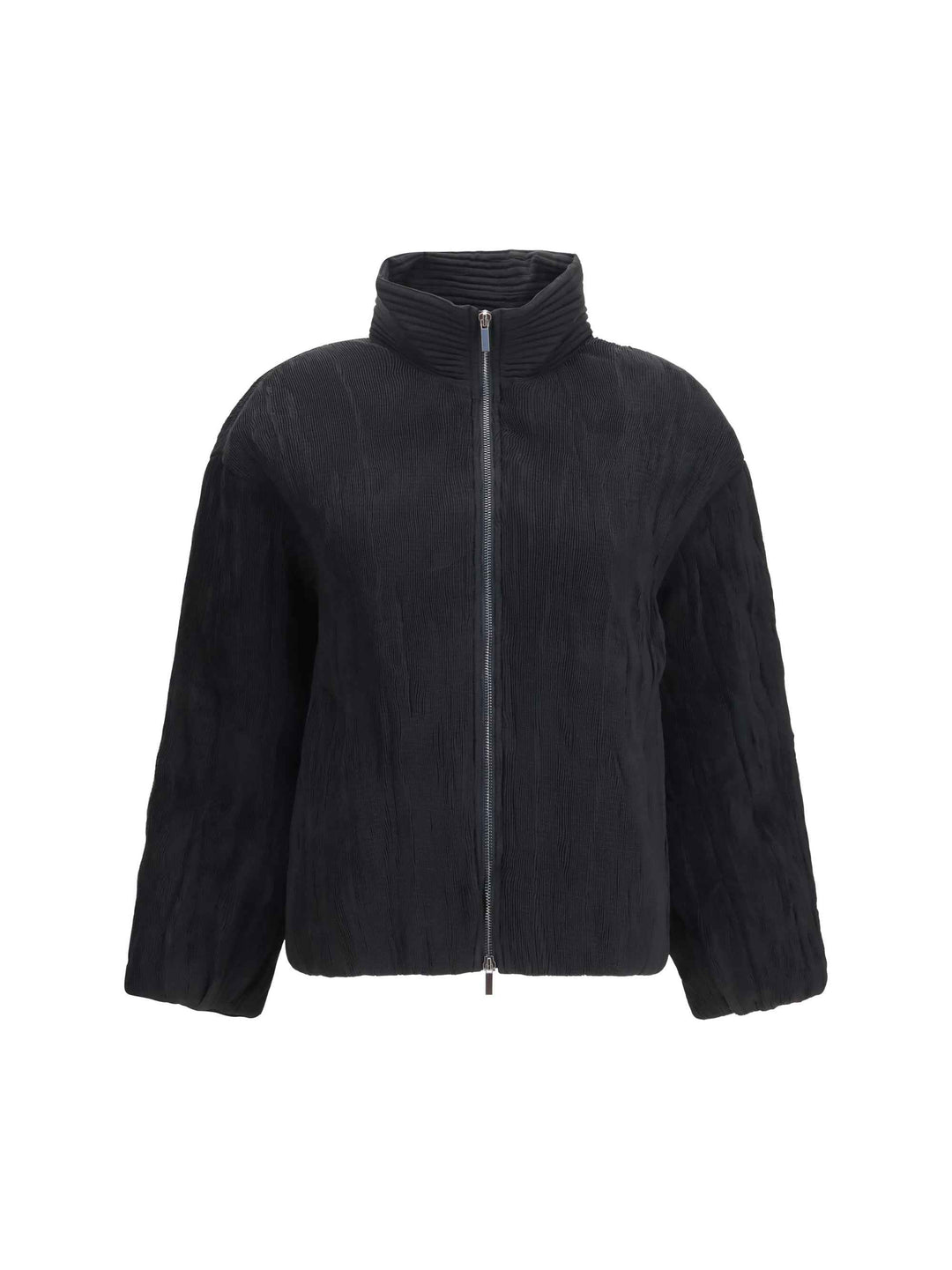 Jacket short padded jacket with striped fabric