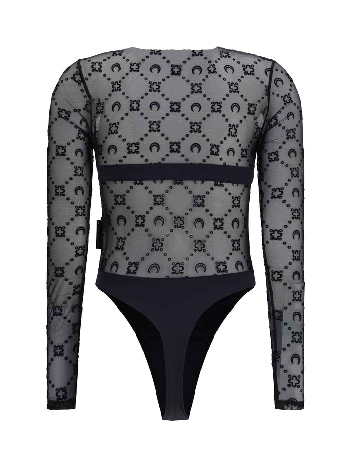 Mesh Body with Moon motif