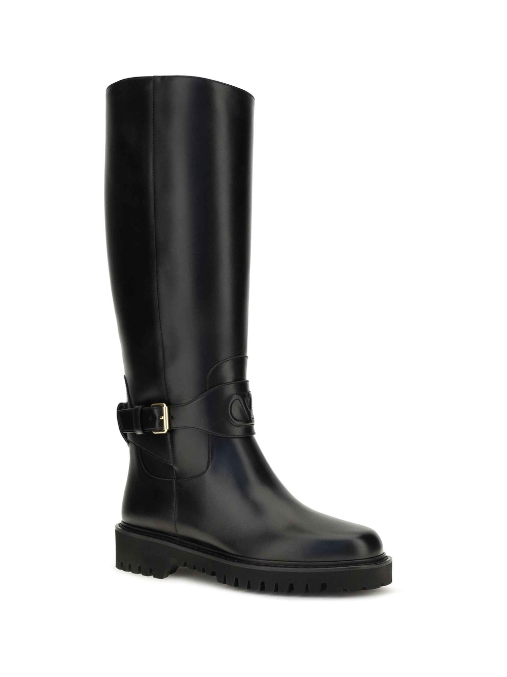 VLogo Signature calfskin High Boots