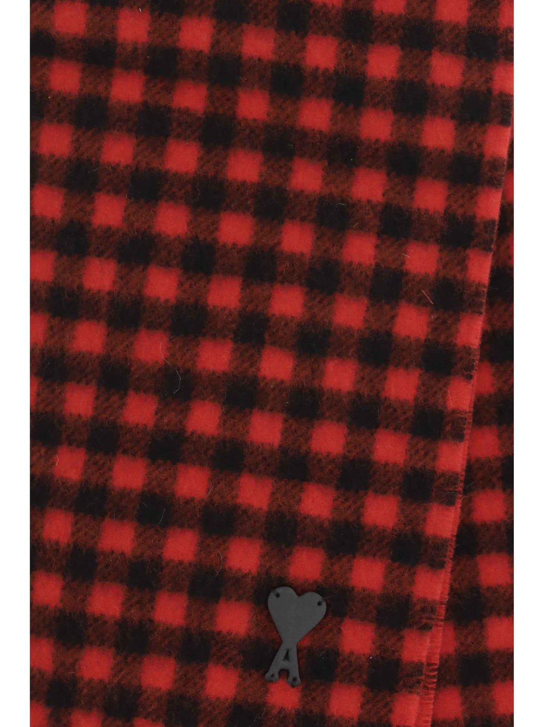 Ami de Coeur checked wool Scarf
