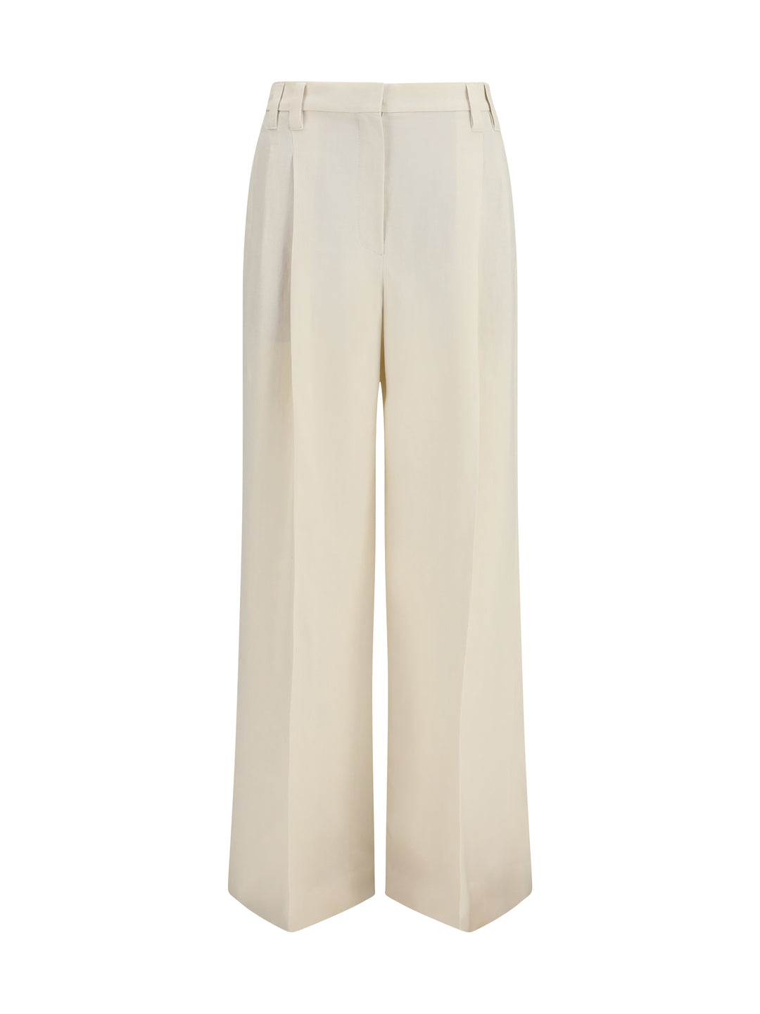 Wide Pants in fluid twill 1
