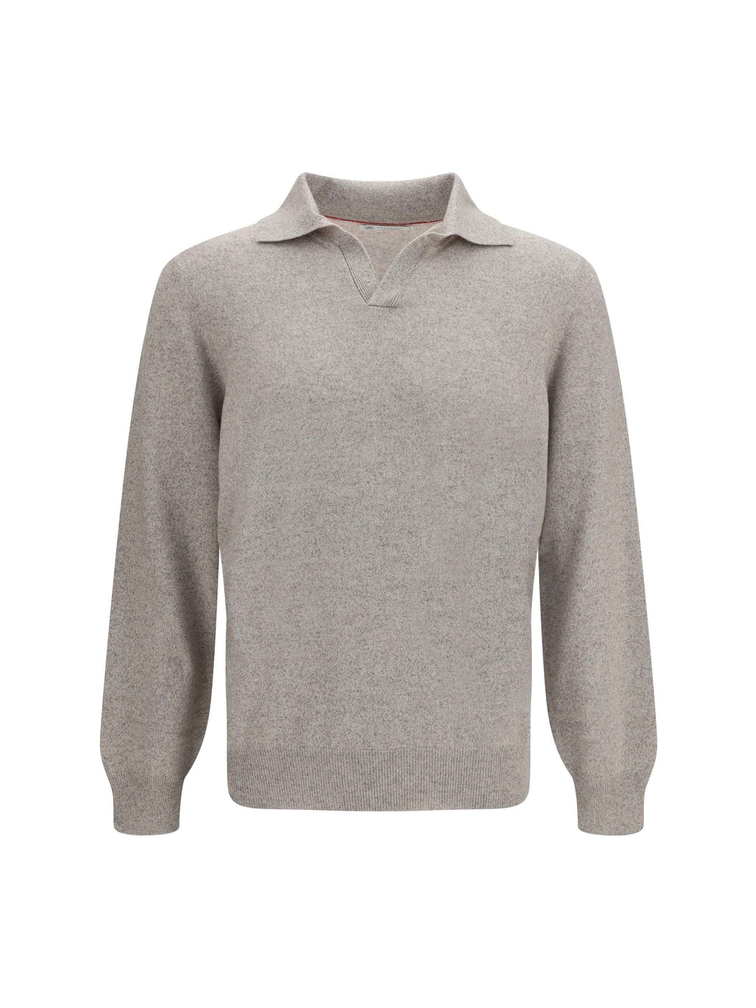 Mouliné cashmere knit Polo