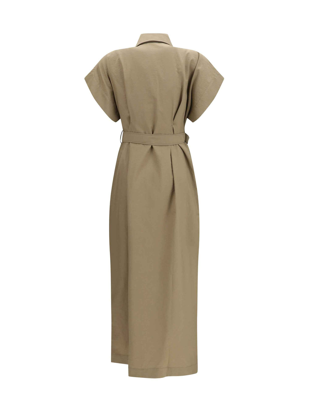 Pocket belted midi Dress