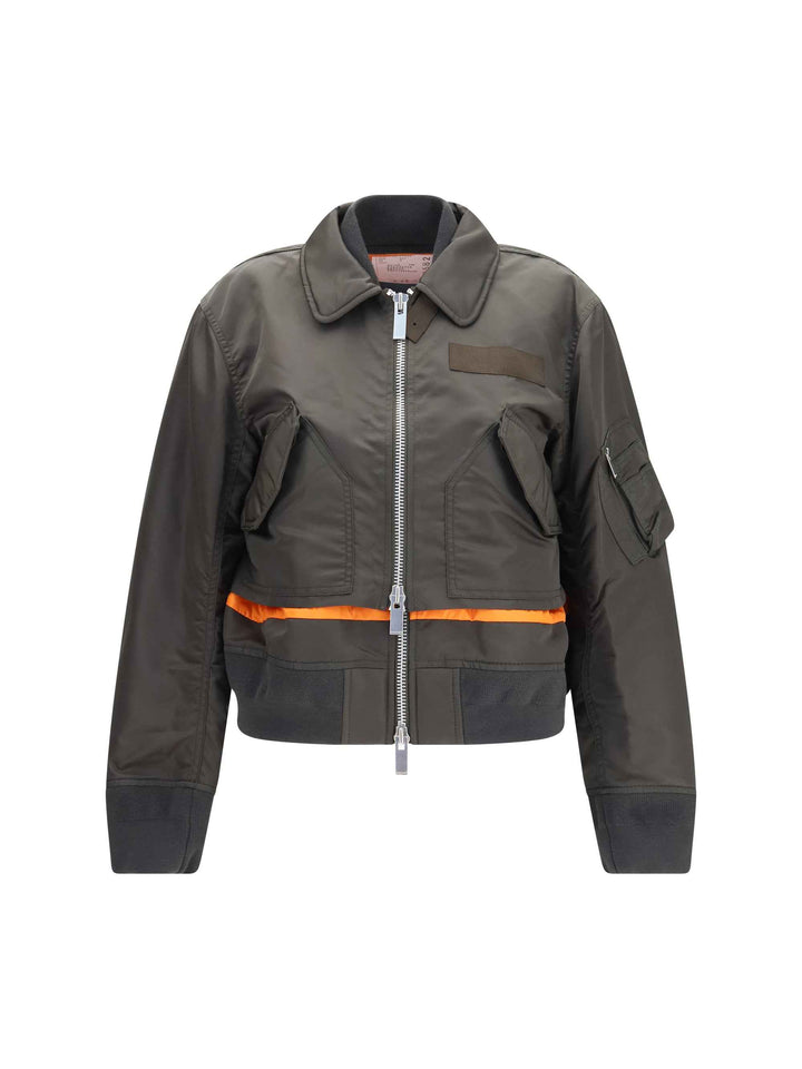 Double-zip nylon Jacket