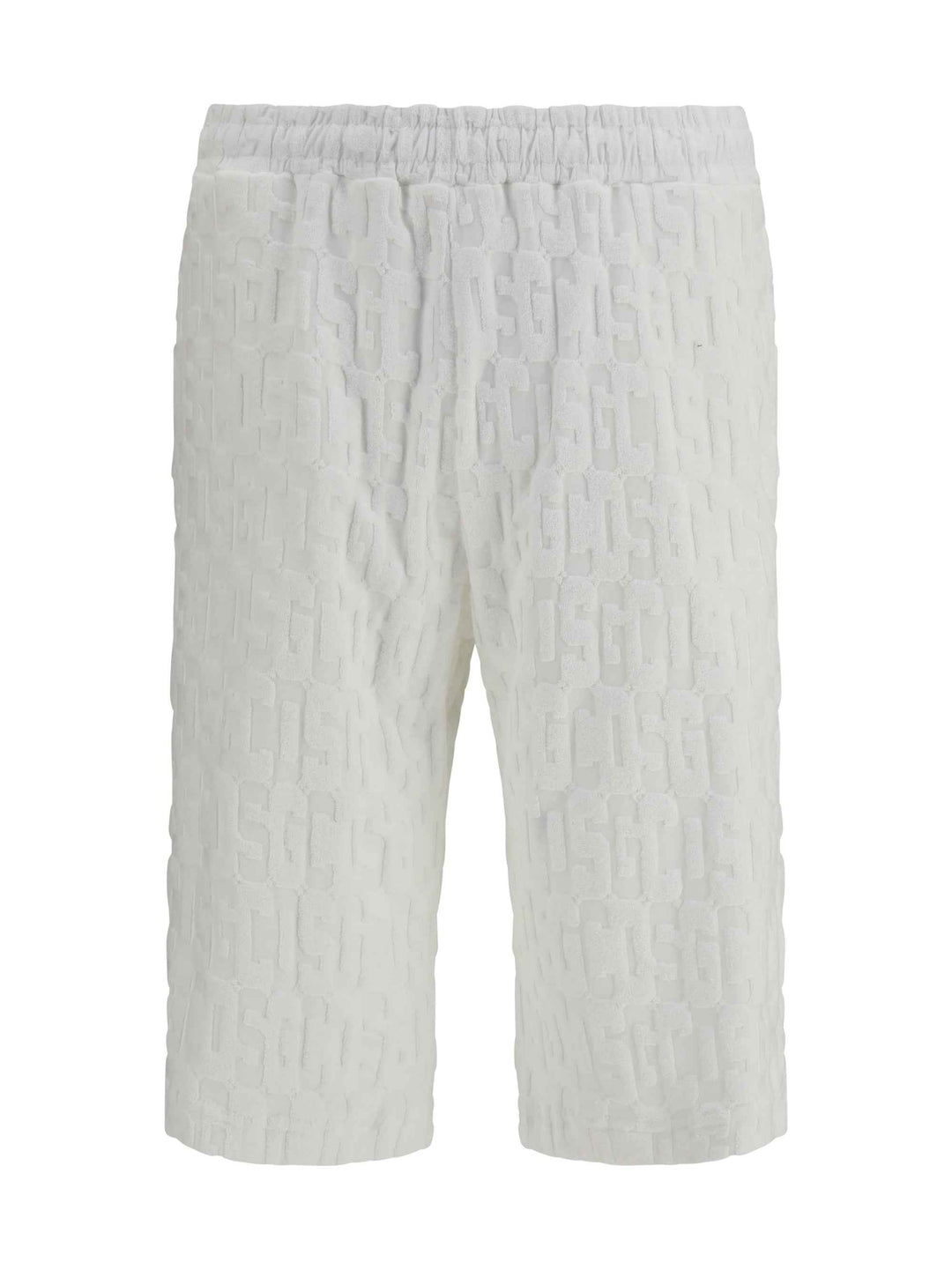 Shorts with all-over monogram