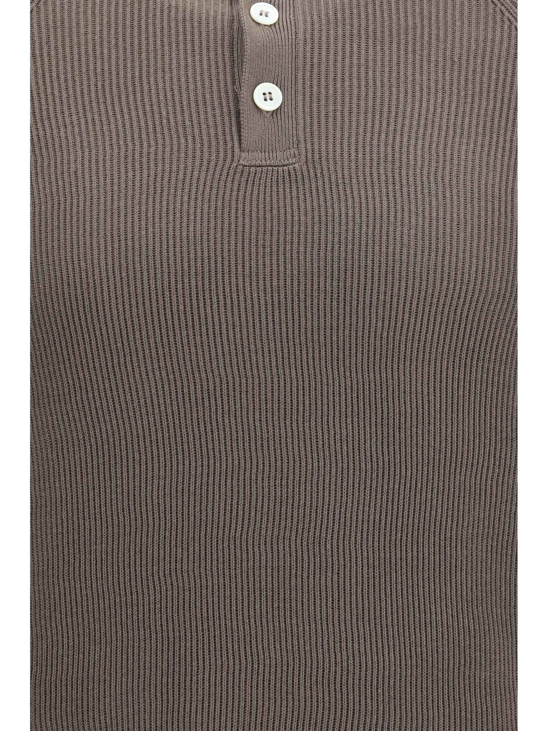 Long-sleeve knit Polo Shirt