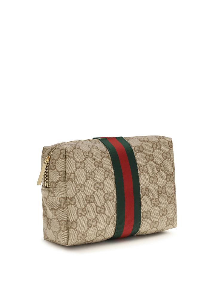 Medium Beauty Case with Web stripe 3