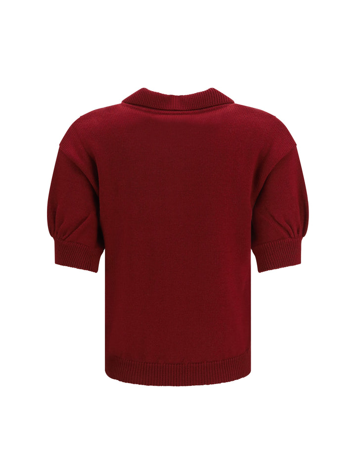 Merino wool Polo Shirt with buttons 2