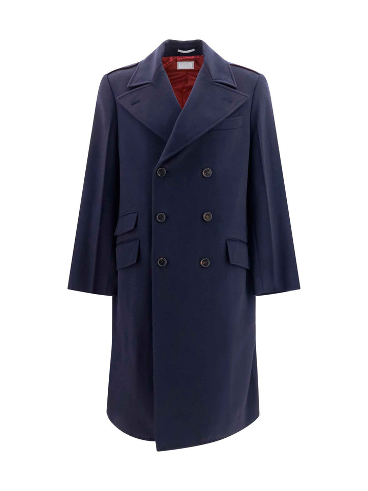 Double-breasted wool Coat