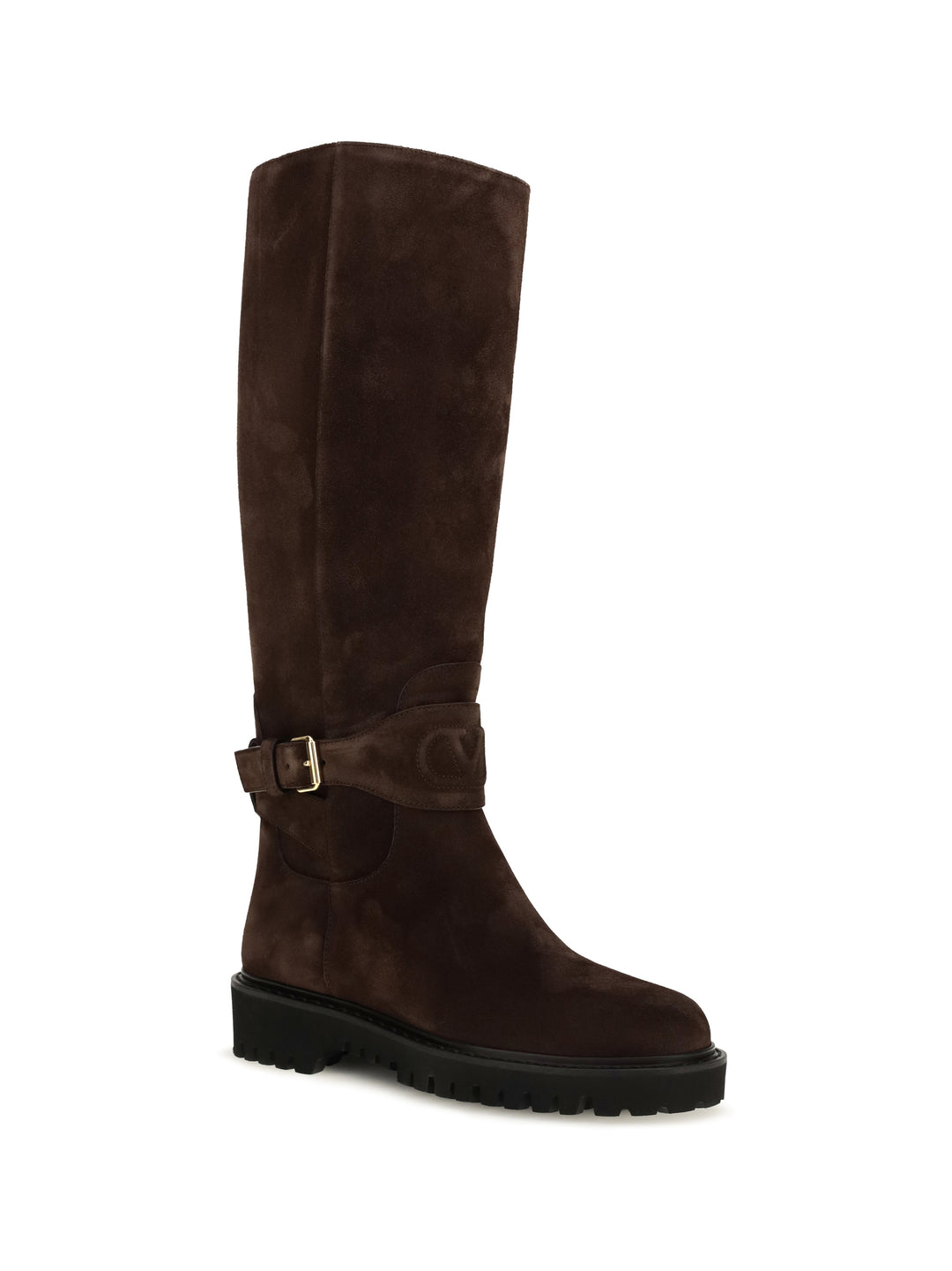 VLogo Signature suede High Boots 2