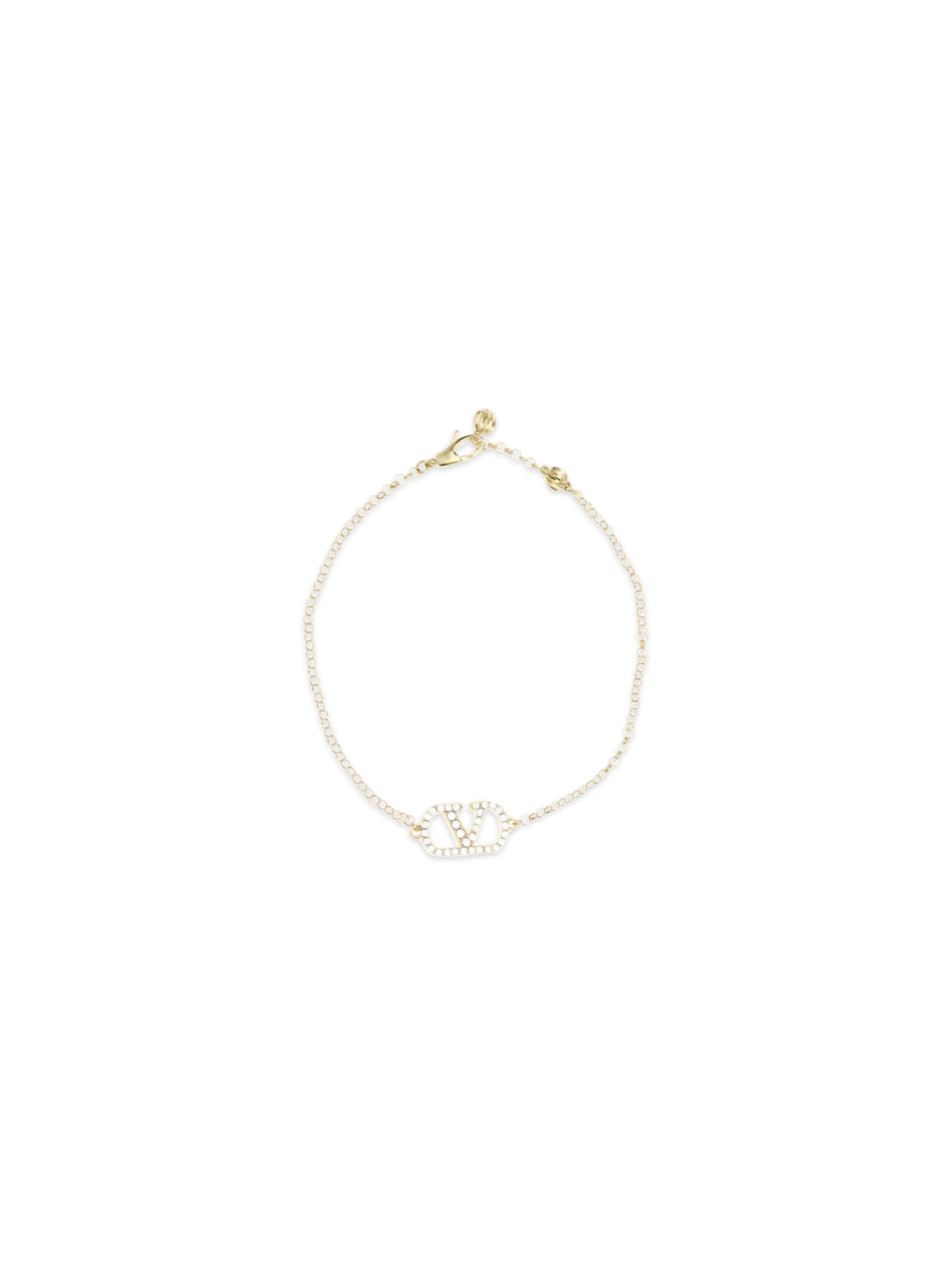 VLogo Signature Bracelet in metal and Swarovski® crystals 1