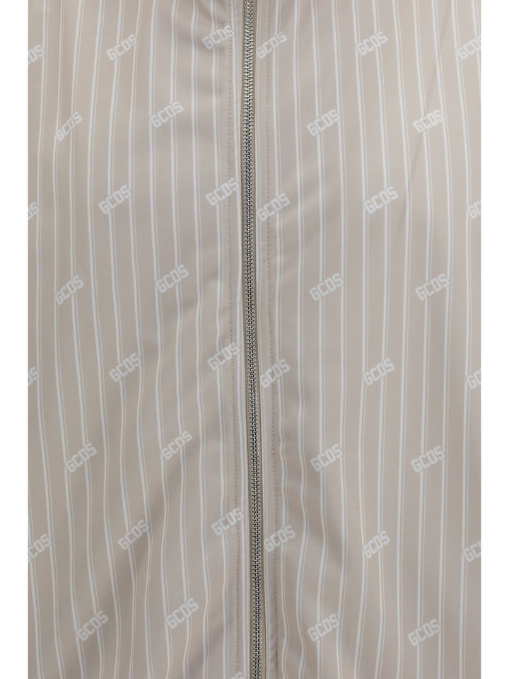 Pinstriped Track Jacket with all-over logo 3