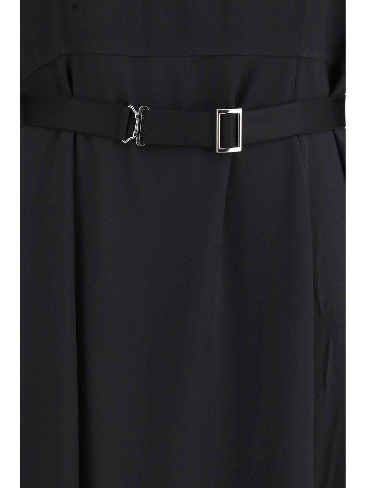 Wool and silk midi Dress