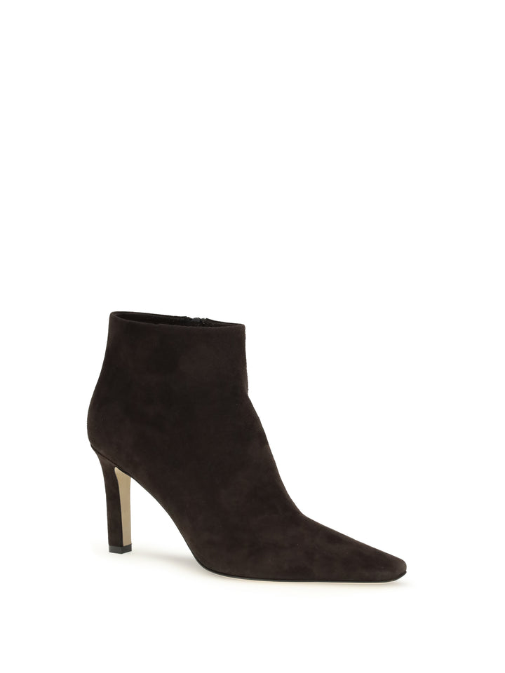 Squared Toe nappa leather ankle Boots 2