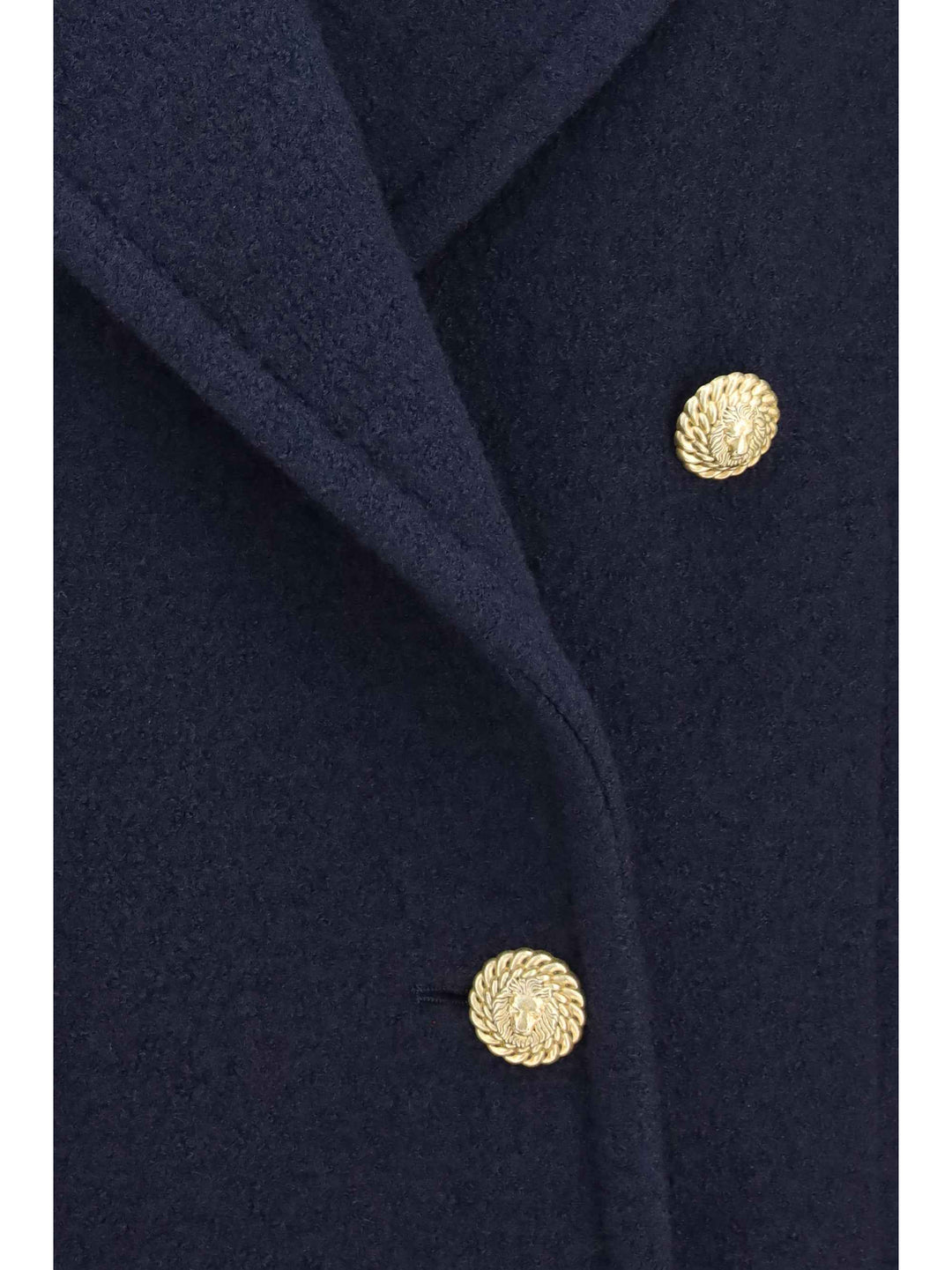 Double-breasted wool Coat with buttons