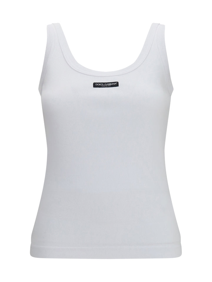 Ribbed Logo Tank Top 1