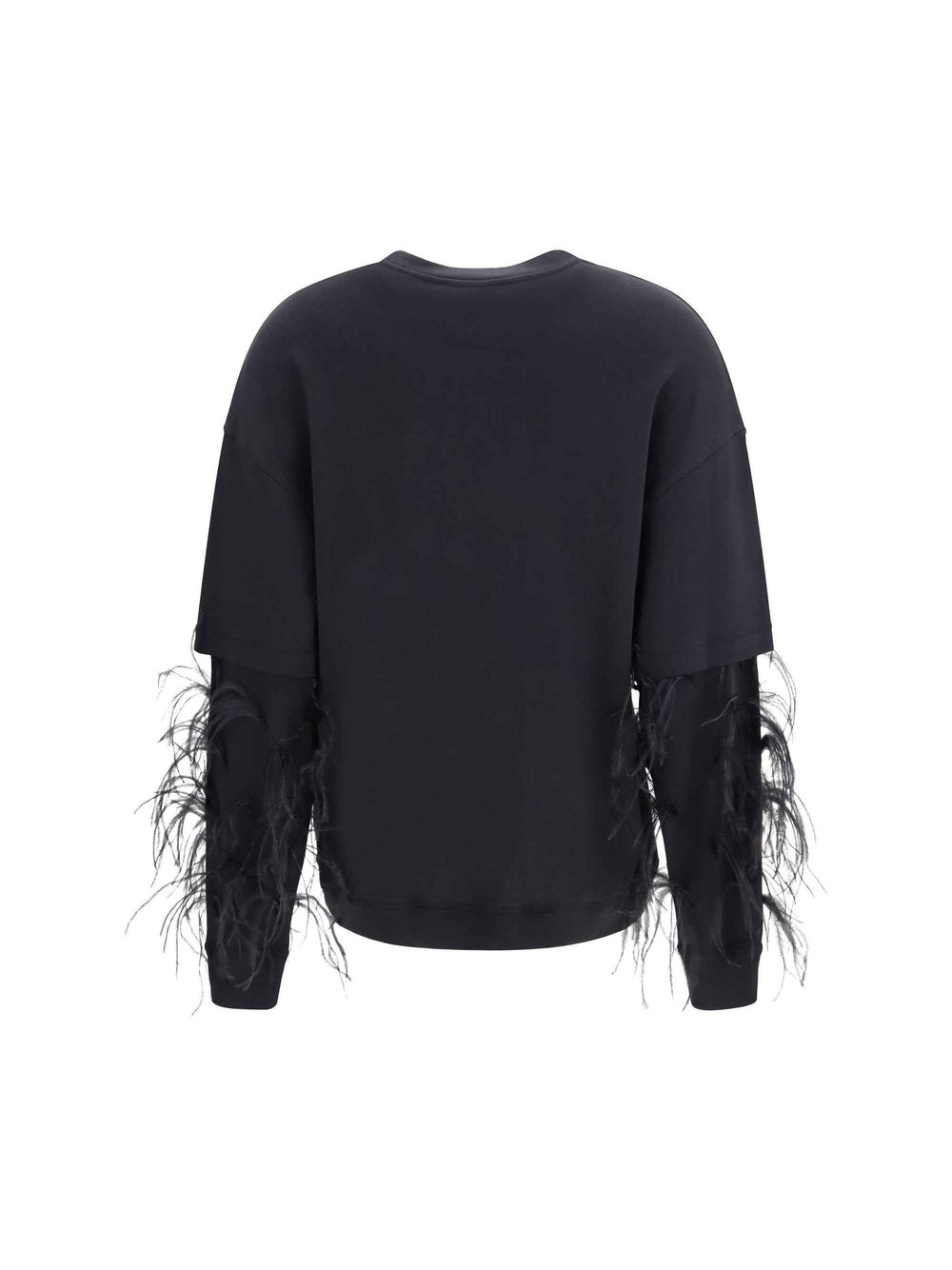 Troy double-sleeve feather Top