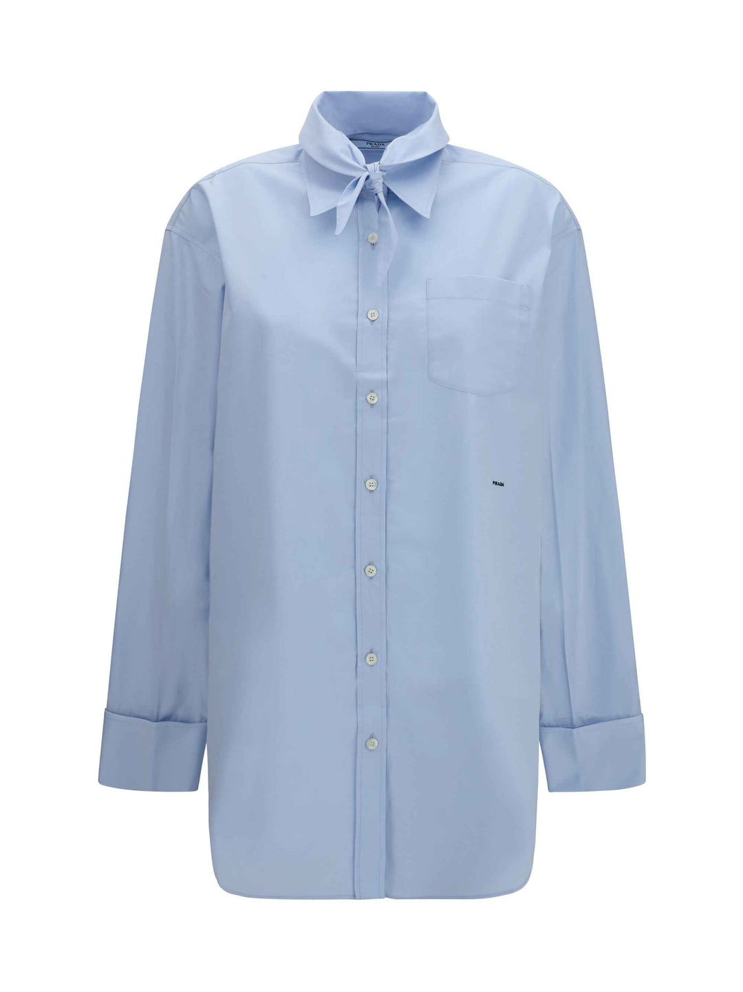 Oversized Shirt with pocket and embroidered logo