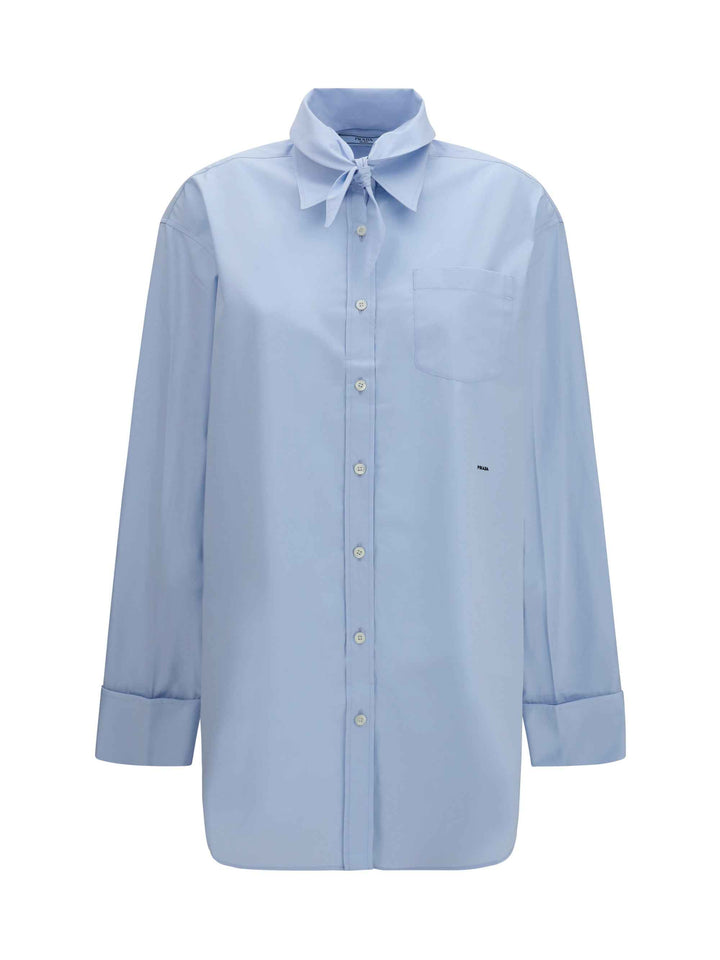 Oversized Shirt with pocket and embroidered logo