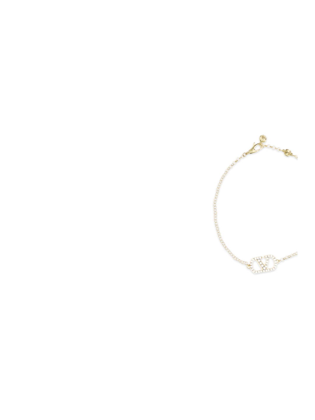VLogo Signature Bracelet in metal and Swarovski® crystals 3