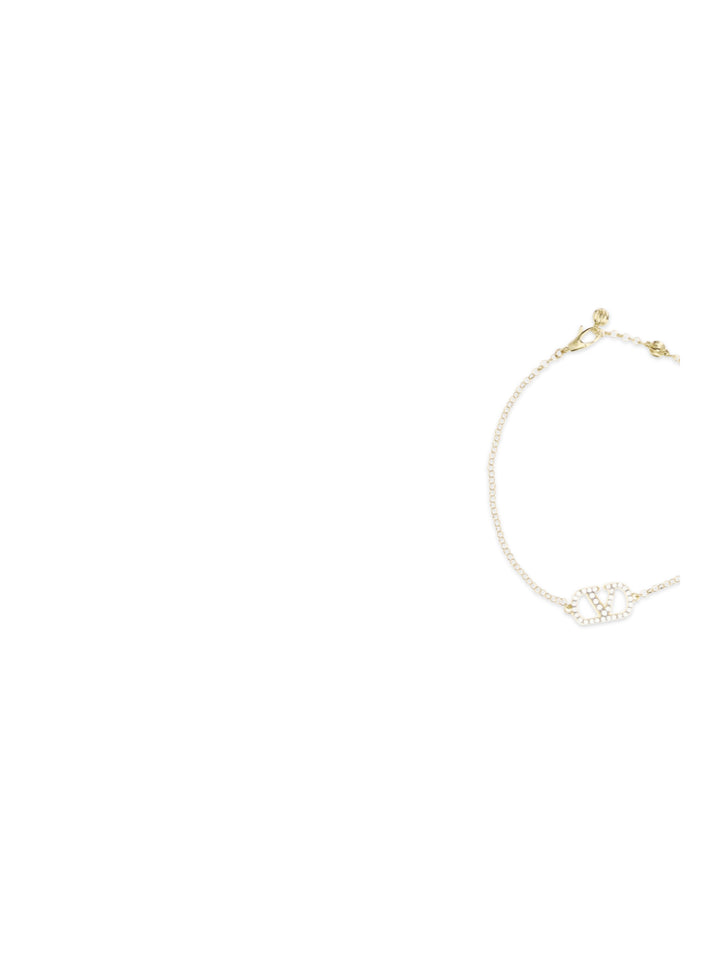 VLogo Signature Bracelet in metal and Swarovski® crystals 3