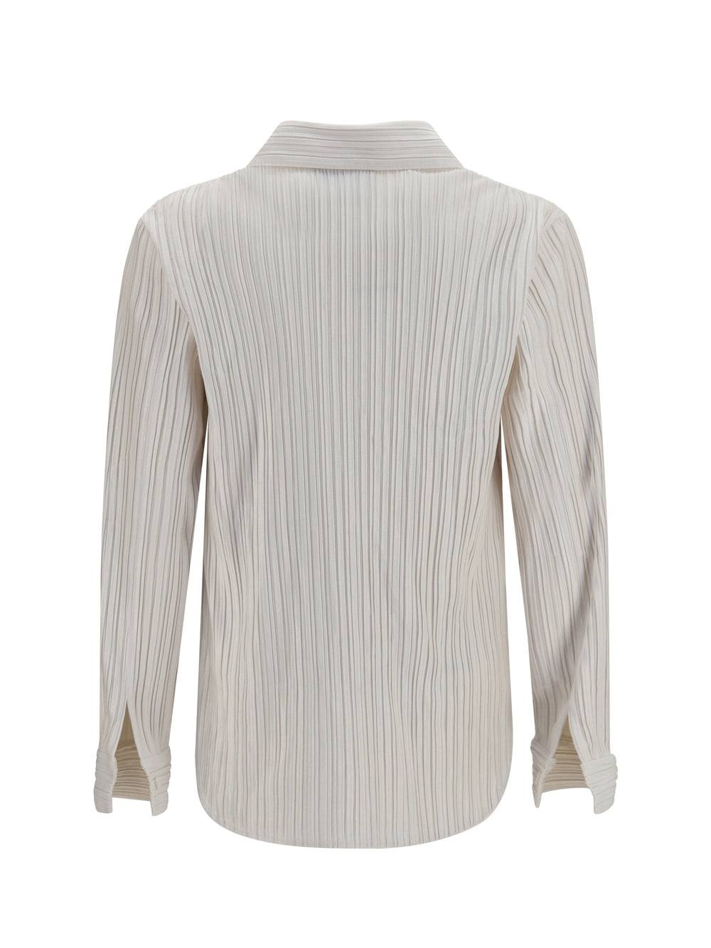 Shirt in fine striped velvet-like fabric 2