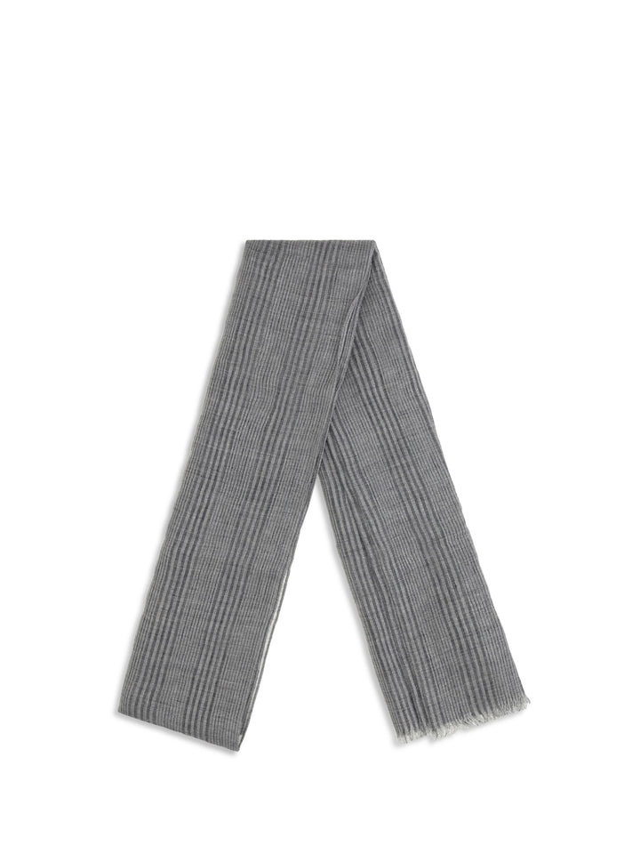 Linen Scarf with lurex details 2