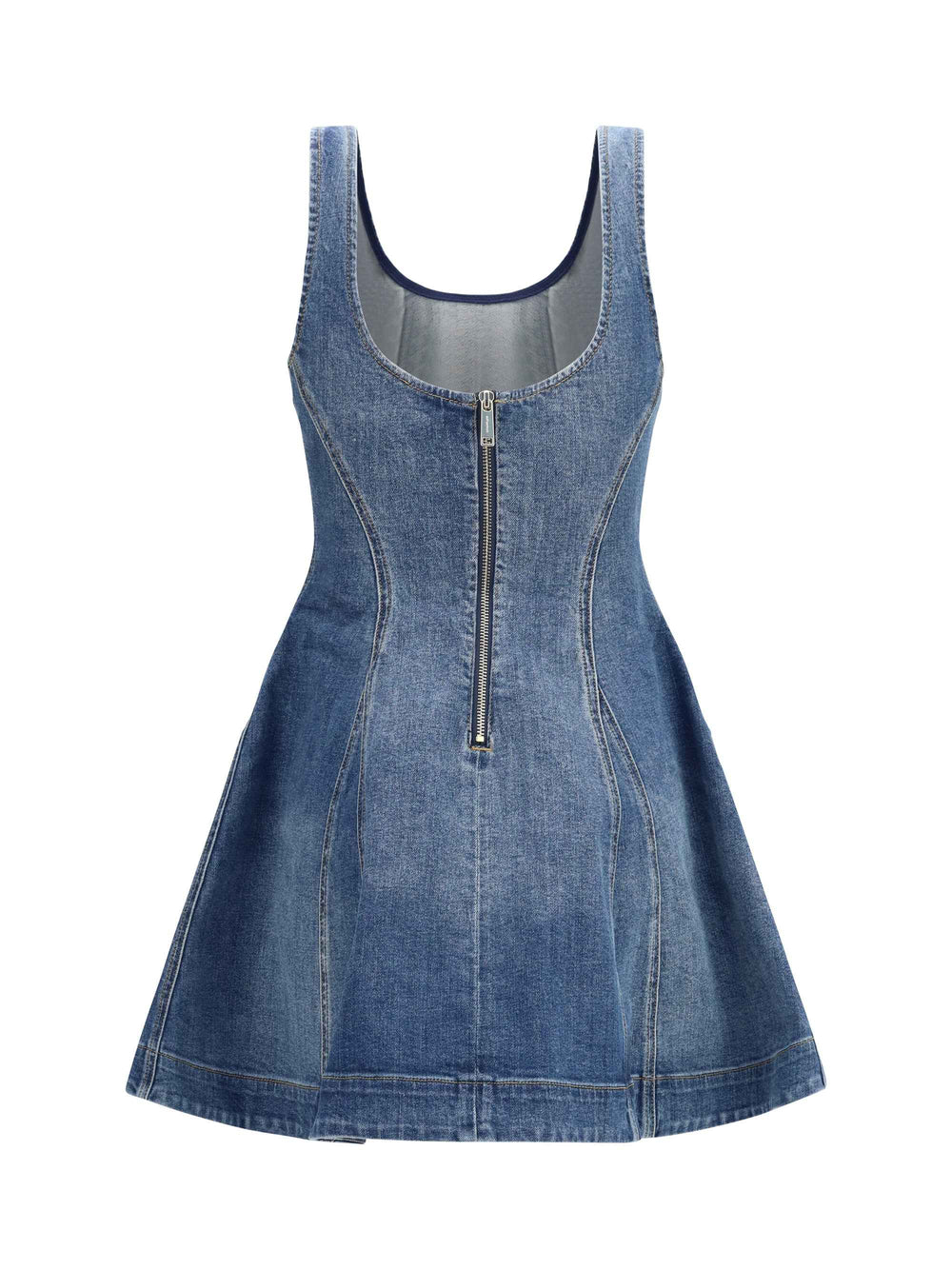 Denim flared mini Dress