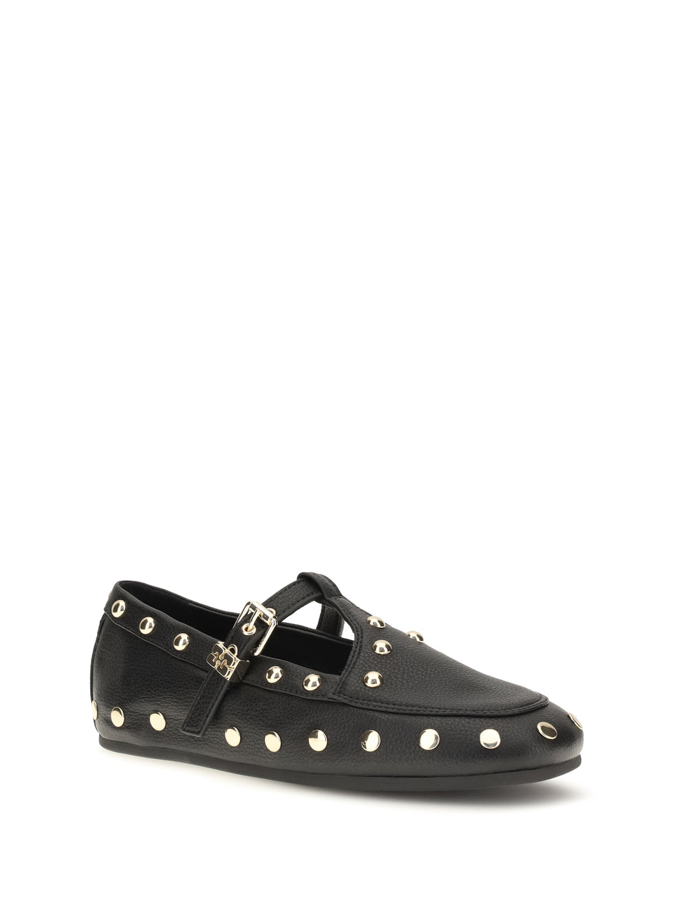 Mary Jenny studded Ballerinas in pebbled leather 2