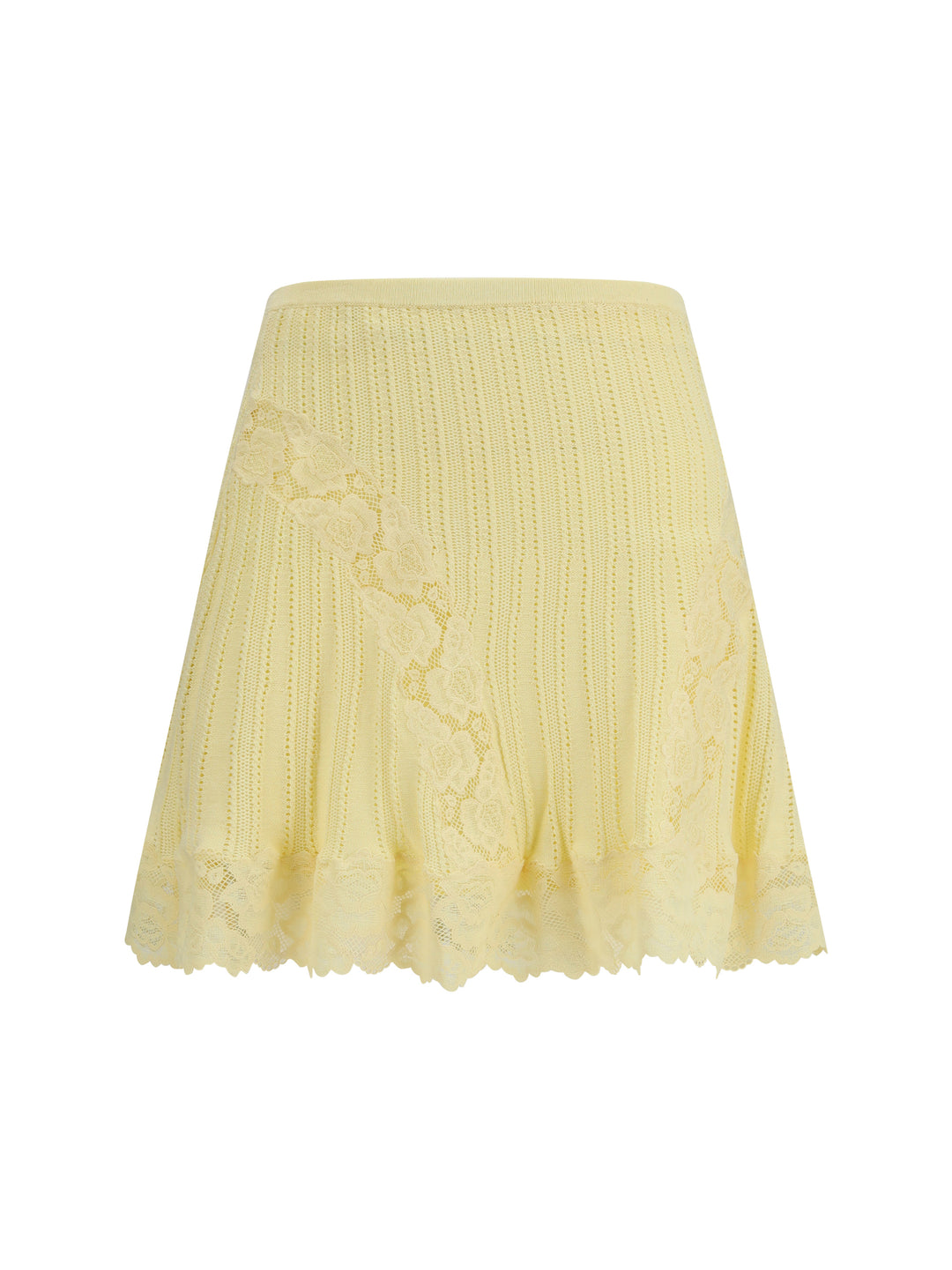 Pointelle knit mini Skirt 1
