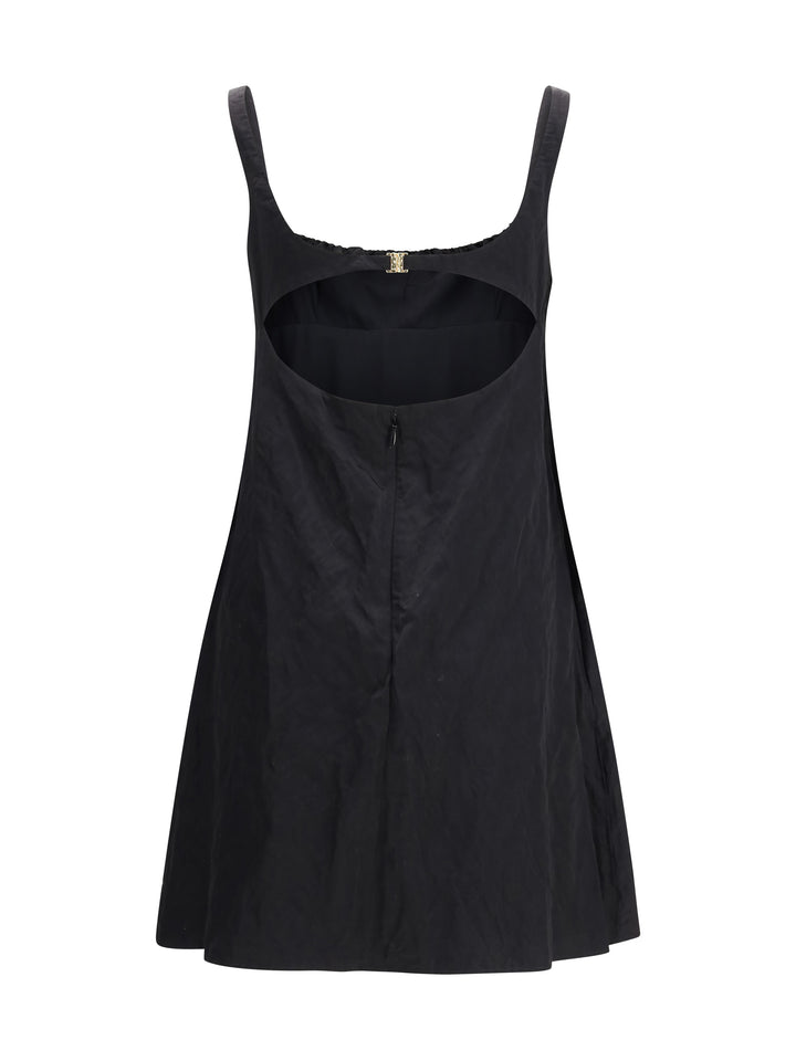 Mini Dress in washed technical satin 2