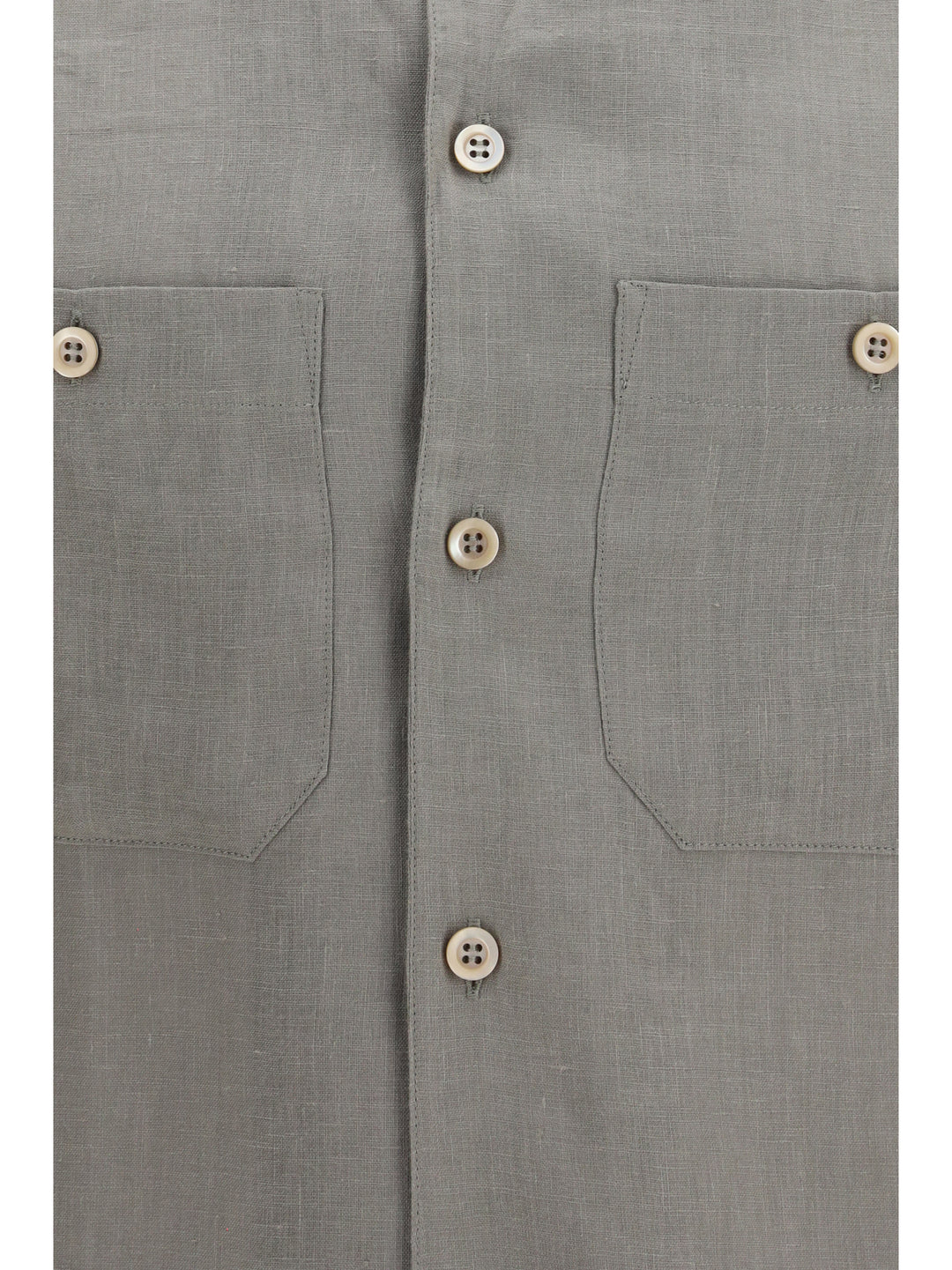 Easy-fit linen Shirt with chest pockets 3