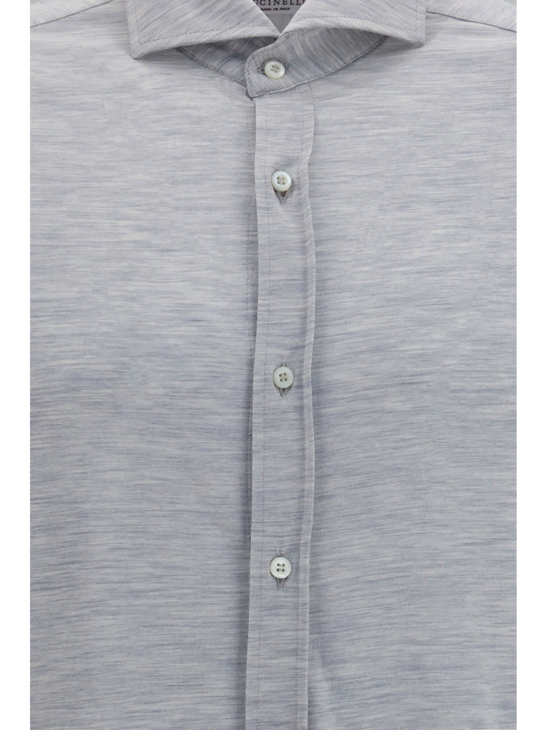 Silk and cotton jersey Shirt with spread collar 3