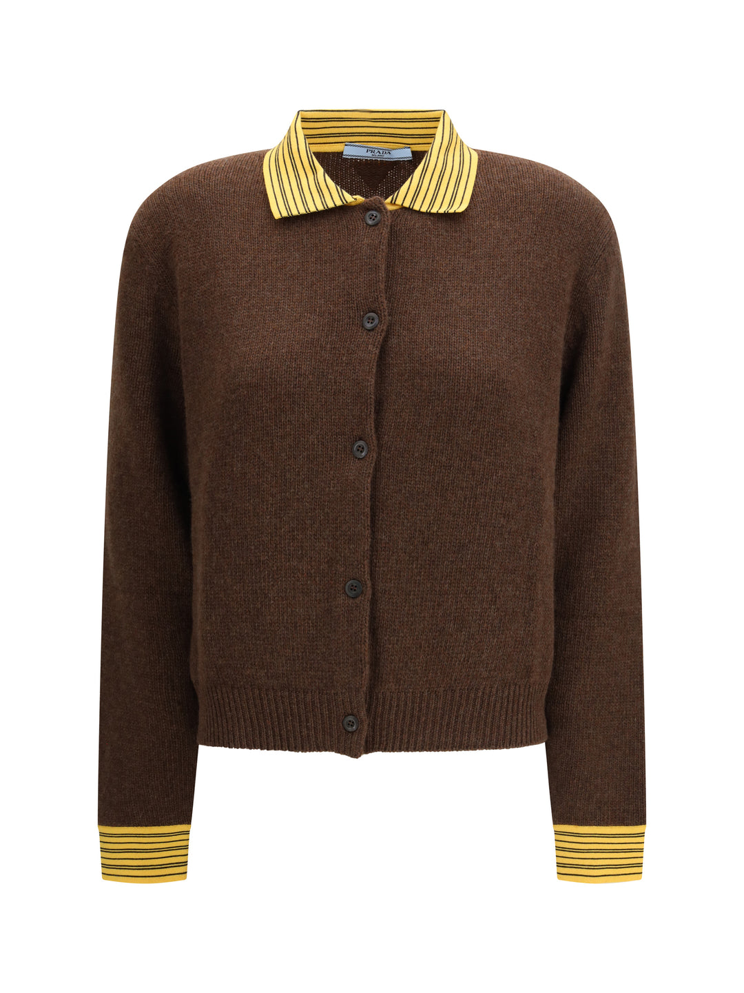 Sweater with a classic collar and front button fastening 1