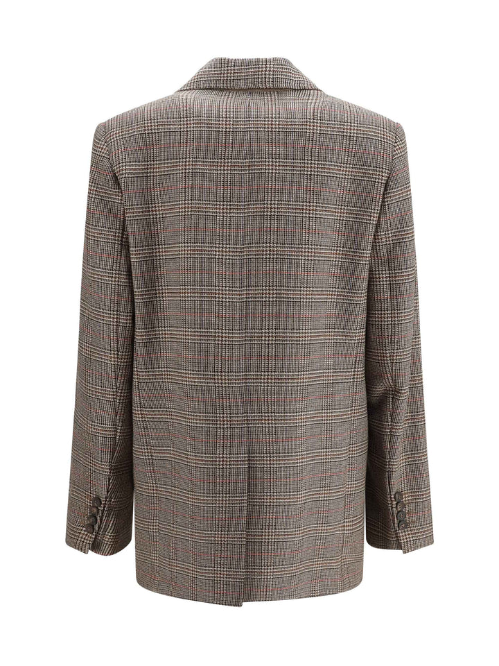 Checked pattern wool Blazer