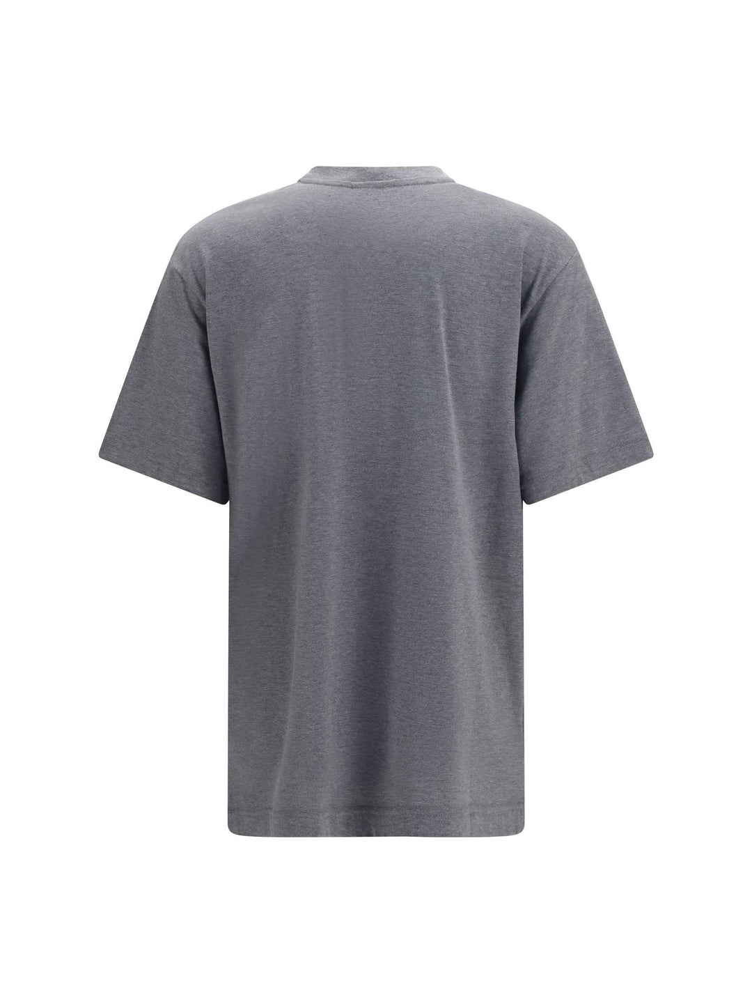 Cotton and silk jersey printed T-shirt
