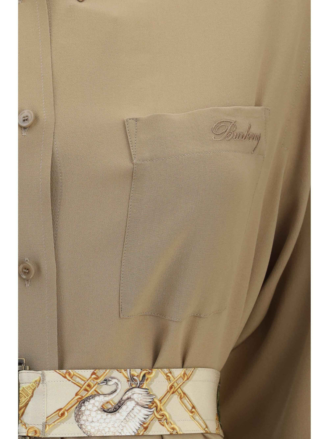 Silk crêpe de chine shirt Dress