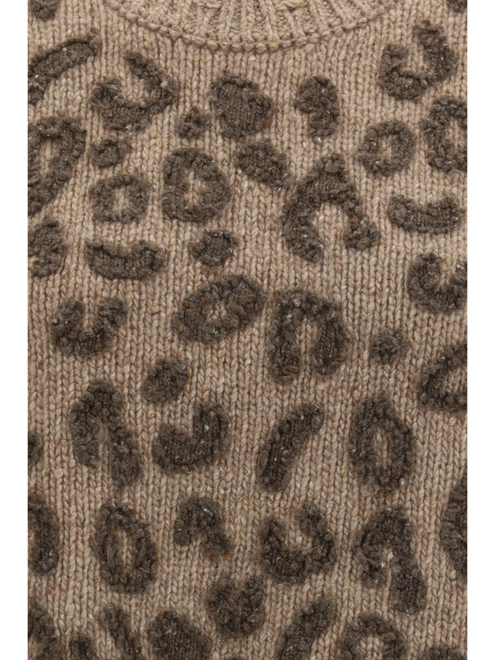 Animal-print cashmere Vest 3