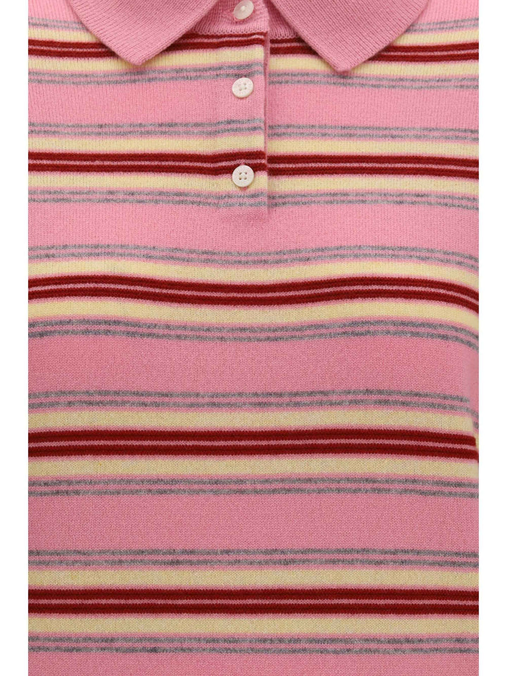 College striped Polo Sweater